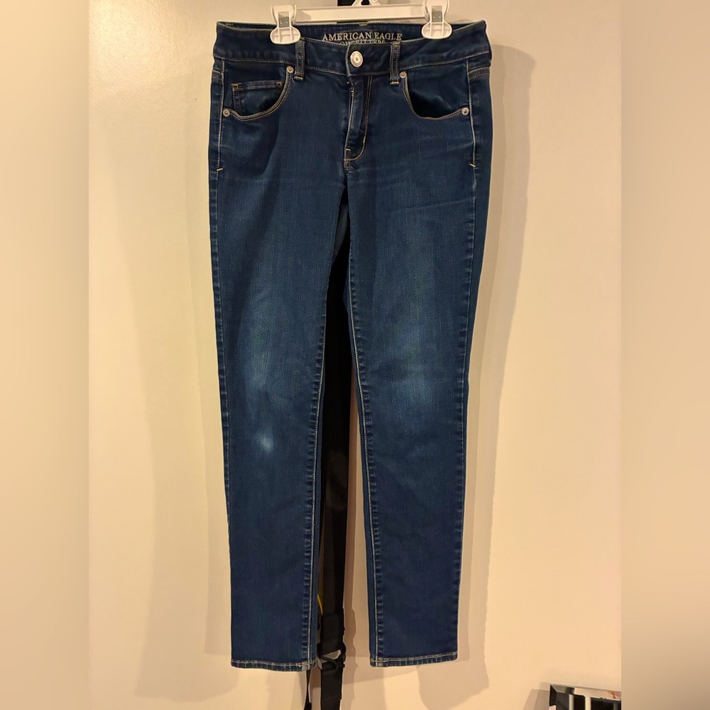 American Eagle Outfitters Women's Blue Jeans super stretch skinny size 6